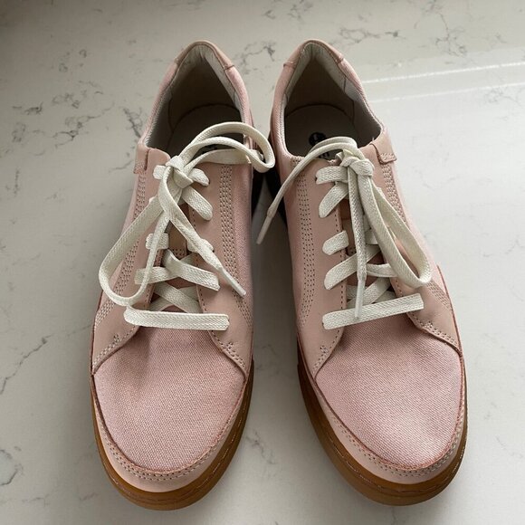 Timberland Earthkeepers LaceUp Sneakers Textile & Leather Trim Bleached Pink 8.5 - Picture 7 of 13